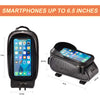 Waterproof Top Tube Phone Bike Bag with Touchscreen Capability