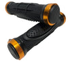 Lock on Waffle Handlebar Grips with End Caps