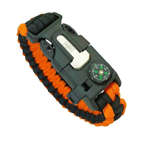 thumbnail image 2 of 5-in-1 Paracord Survival Bracelet – Compass, Whistle, Fire Starter, Knife – 550lb 2 of 6
