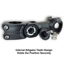 RNX 31.8mm Handlebar Adjustable Bike Stem 0-60 Degree, 110mm long, Fits 28.6mm Bicycle Steerer Tube