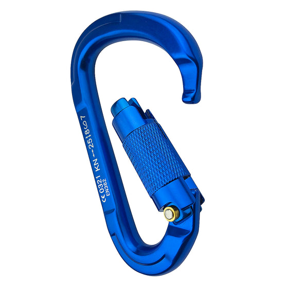 5 - 25kn Carabiners Heavy Duty Climbing Twist Gate Auto Locking Aluminum D Ring