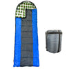 RNX Lightweight 4 Season Cold Weather Waterproof 14F - 50F Sleeping Bag Plaid Fill - Available in 2 Colors