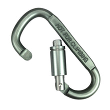  Aluminum Spring Loaded D Ring Screw Lock Carabiner
