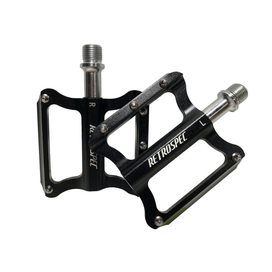 CNC Aluminum Platform Bicycle Pedals w/ Cleats & Sealed Bearings for BMX, MTB, Road Bike