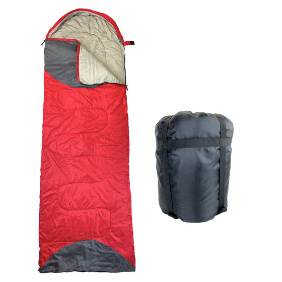 RNX Lightweight 4 Season All Weather Water Resistant Sleeping Bag 32F - 68F - Color Block- Available in 2 Colors