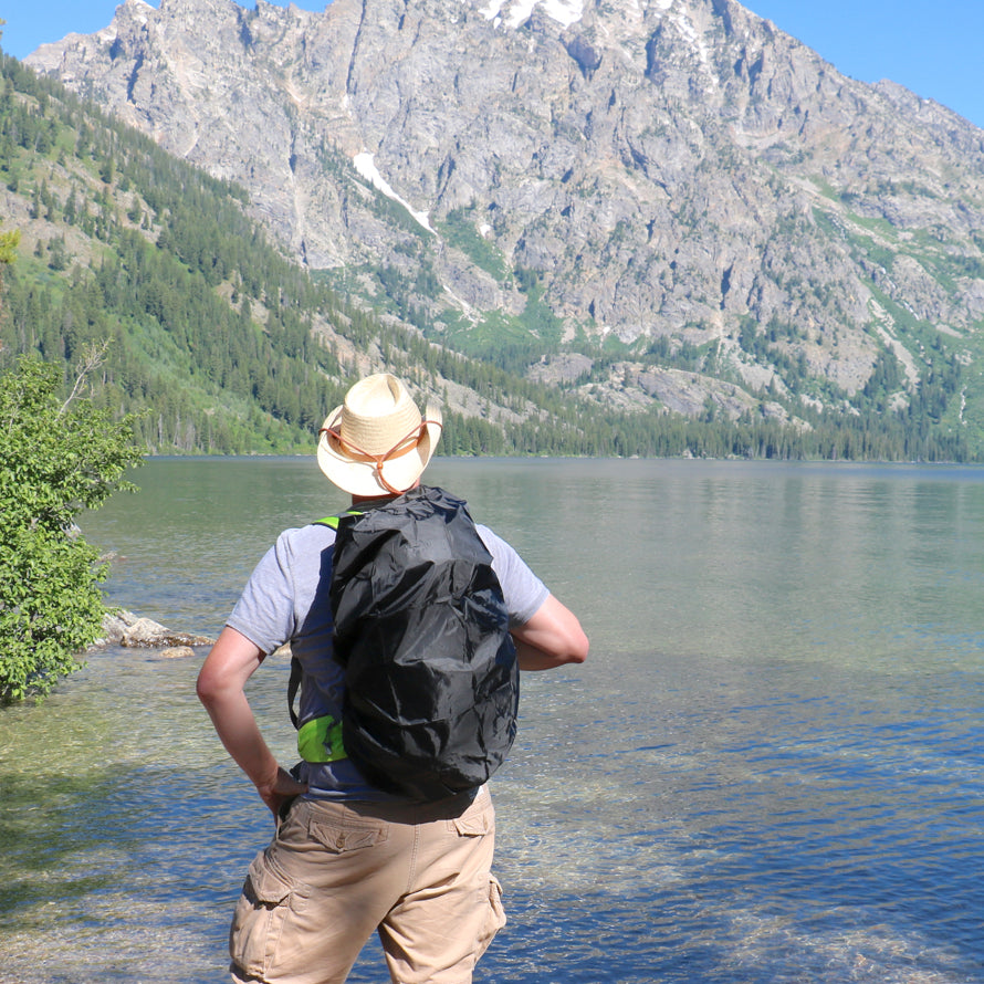 Black 40-45L Adjustable Outdoor Waterproof Backpack Rain Cover Hiking –  Rugged Nation