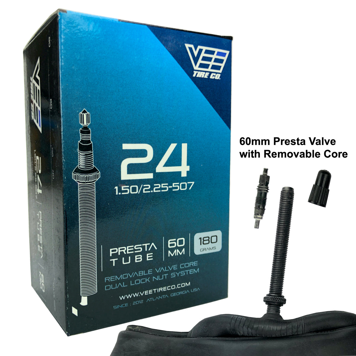 24x1.50 Vee Tire 24 inch Bike Tire Bicycle Inner Tube French Presta Va