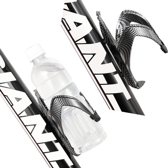 RNX Carbon Fiber-Look Lightweight Nylon Mountain Bike Water Bottle Cage Holder