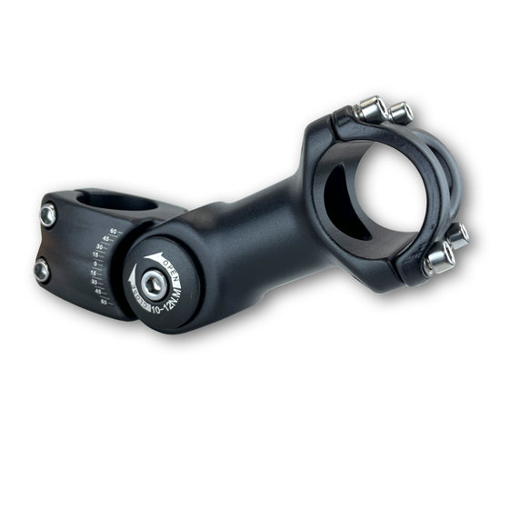 RNX 31.8mm Handlebar Adjustable Bike Stem 0-60 Degree, 110mm long, Fits 28.6mm Bicycle Steerer Tube
