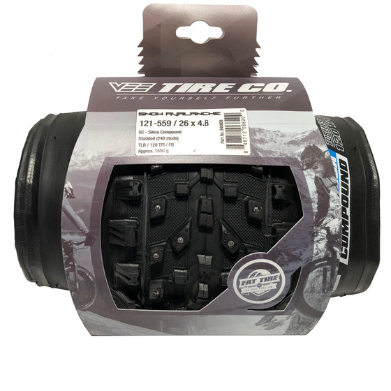 Vee Tire Snow Avalanche Fat Bike Tire, 26 X 4.0" - Buy At