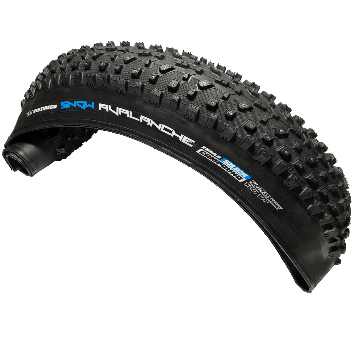 Snow Avalanche Studded Tires For Fat Bikes VeeTire Snow Avalanche Studdable (W/o Stud) Fat