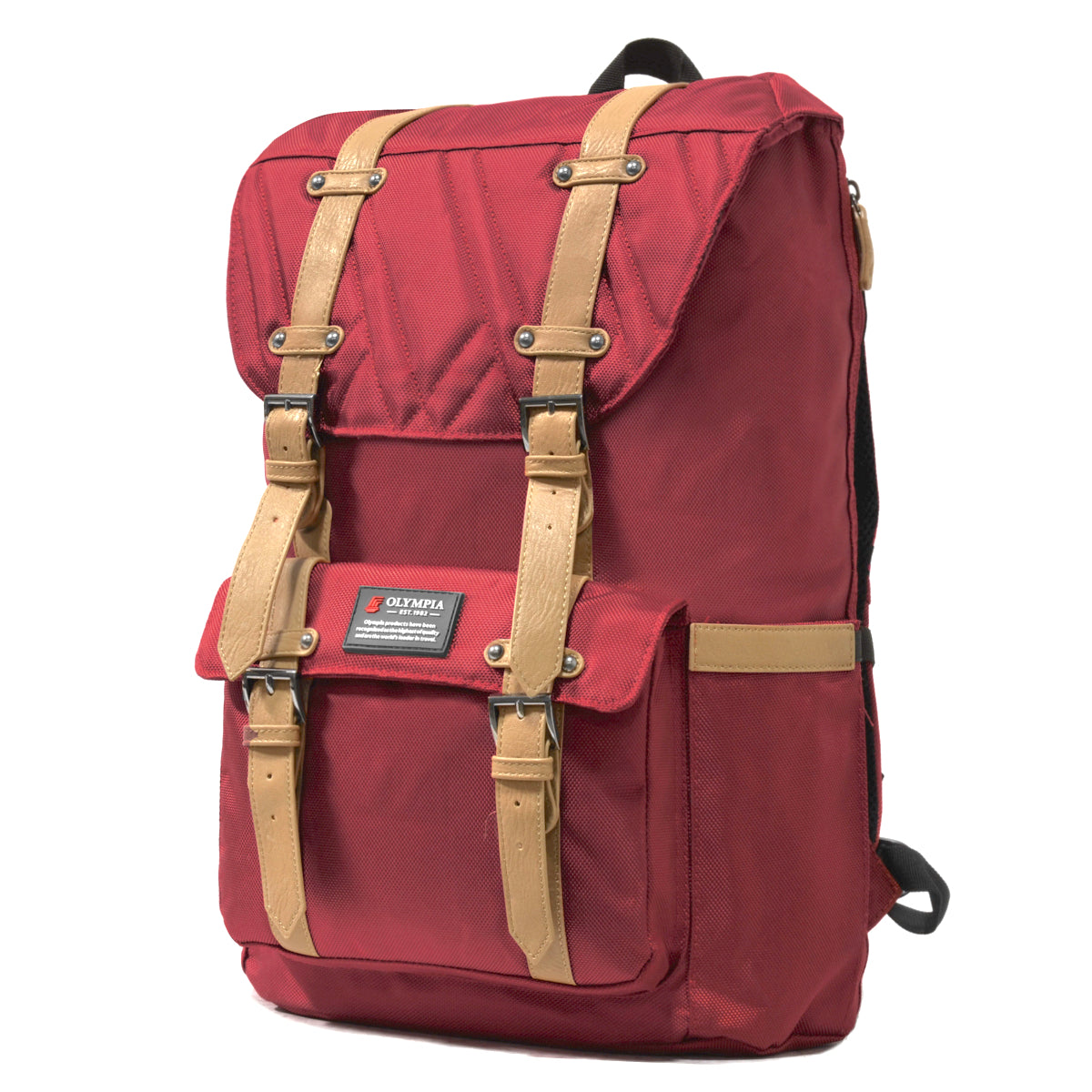 Olympia Hopkins 18in Backpack 23L Hiking Laptop Backpack Wine Red