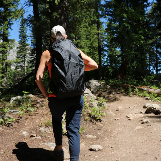 Black 40-45L Adjustable Outdoor Waterproof Backpack Rain Cover Hiking Camping